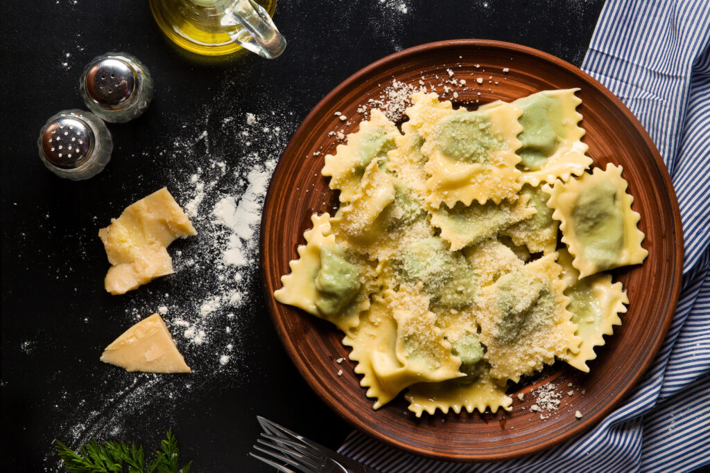 ravioli di ricotta e spinaci